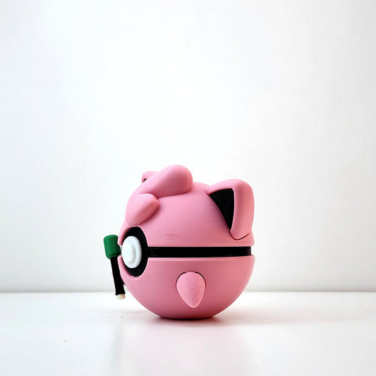 🎤 Jigglypuff Orb – Capsule Creatures Series | Fan-Inspired Display Figure