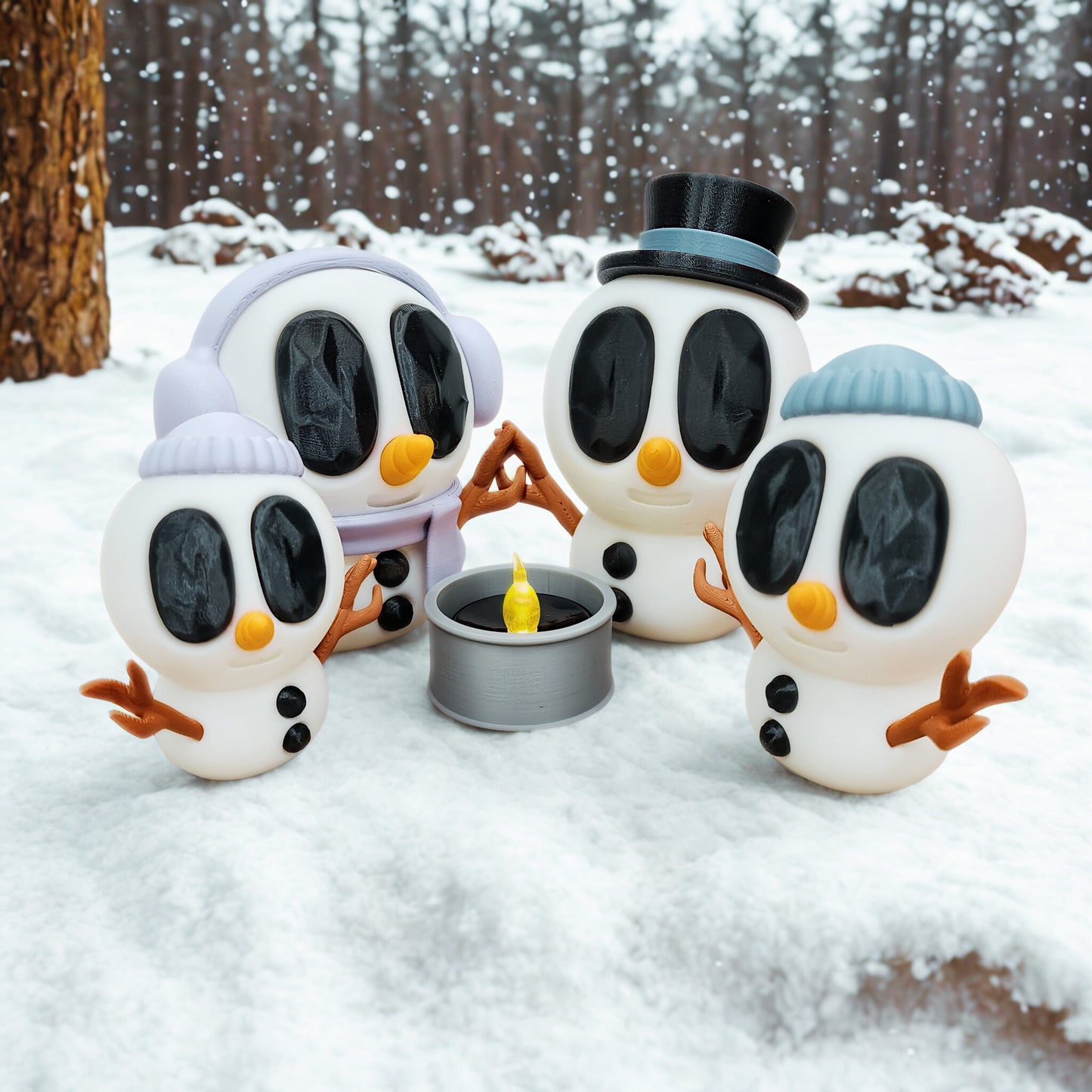 "The Flurries" |3D Printed | Display Figures