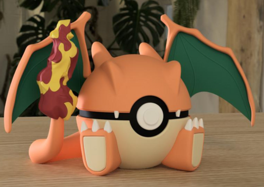 🔥 Charizard Orb – Capsule Creatures Series | Fan-Inspired Display Figure