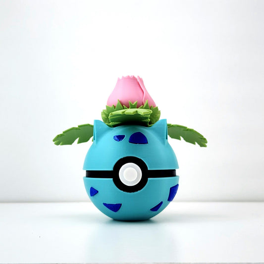 🌿 Ivysaur Orb – Capsule Creatures Series | Fan-Inspired Display Figure