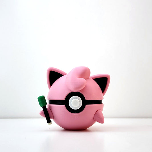 🎤 Jigglypuff Orb – Capsule Creatures Series | Fan-Inspired Display Figure